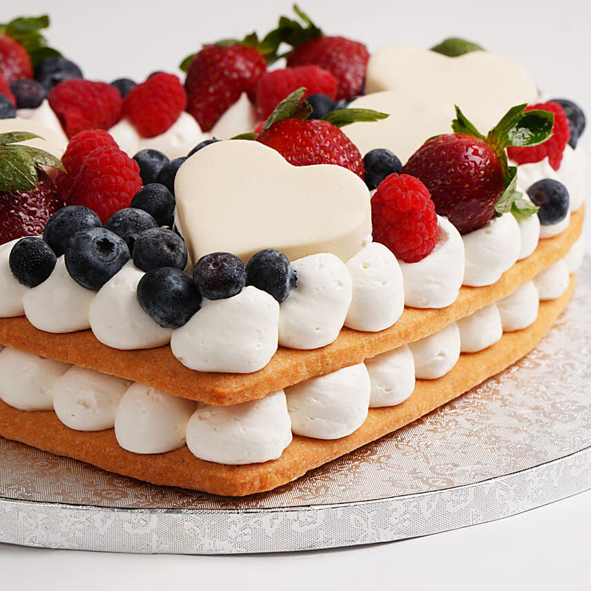 Yummy Heart Shaped Cake