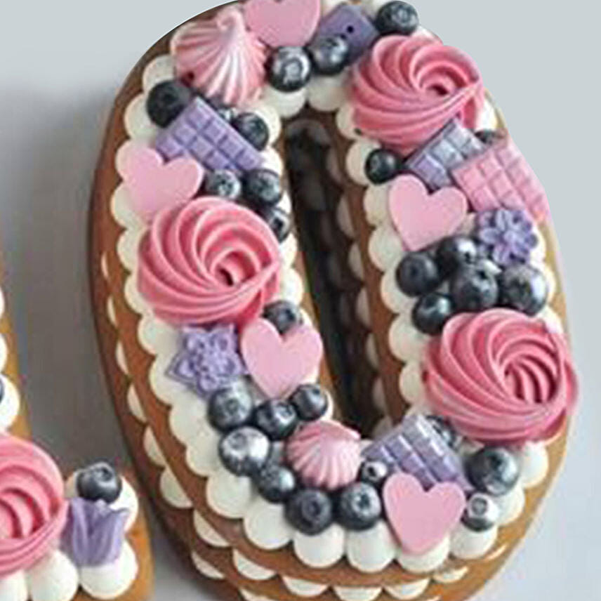 Yummy Number 10 Blueberries Cake