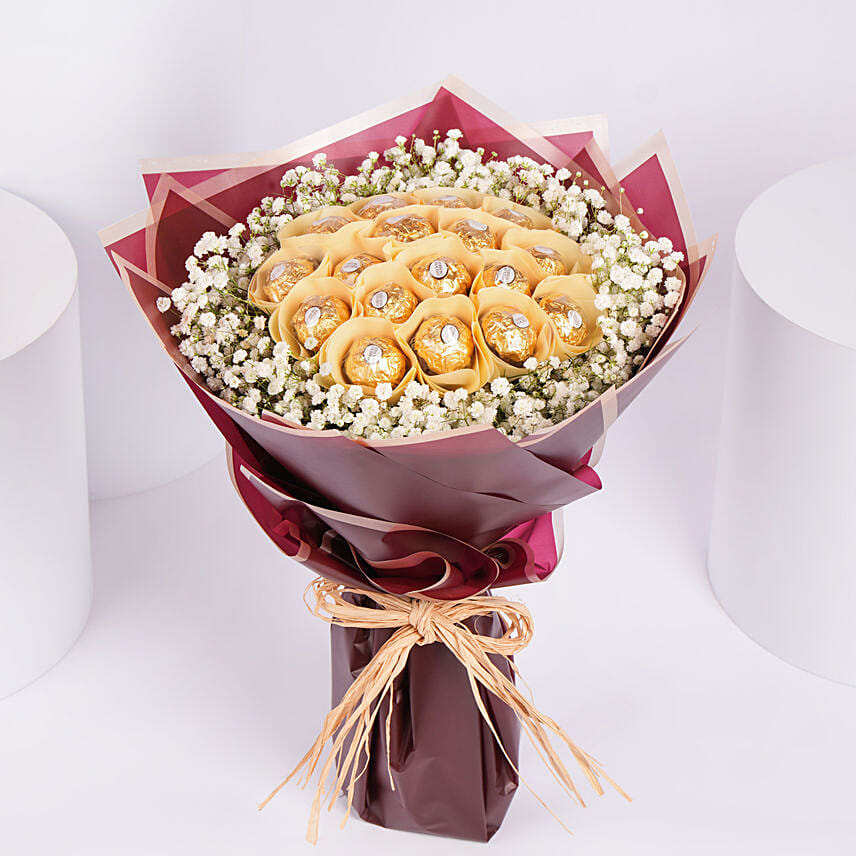Designer Rochers Bouquet Designer Rochers Bouquet: Ferrero Rocher Chocolates