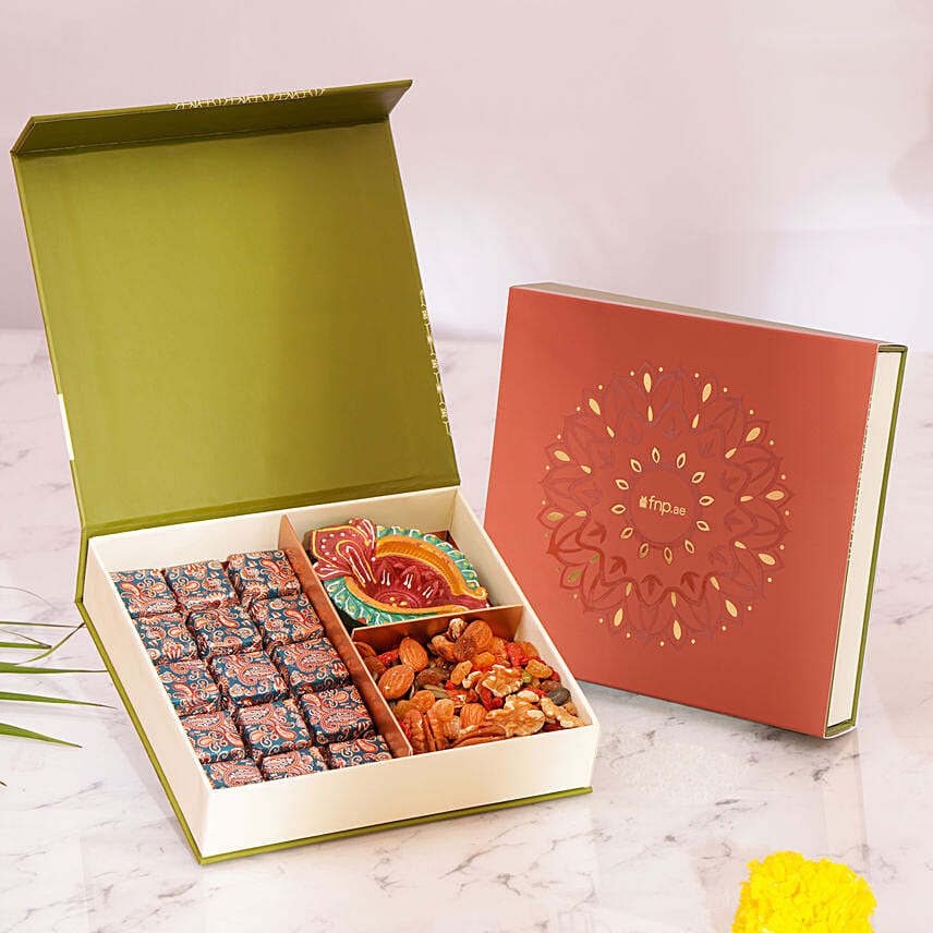 Diwali Celebration Treat Box Diwali Celebration Treat Box: Karwa Chauth Gift for Wife