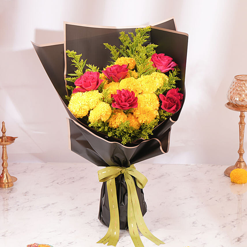 Diwali Joy Bouquet Diwali Joy Bouquet: Diwali Flowers