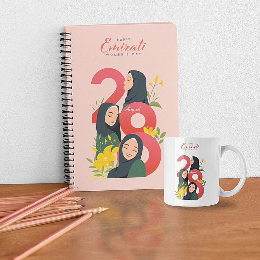 طقم كوب و دفتر يوم المرأة الاماراتية طقم كوب و دفتر يوم المرأة الاماراتية: