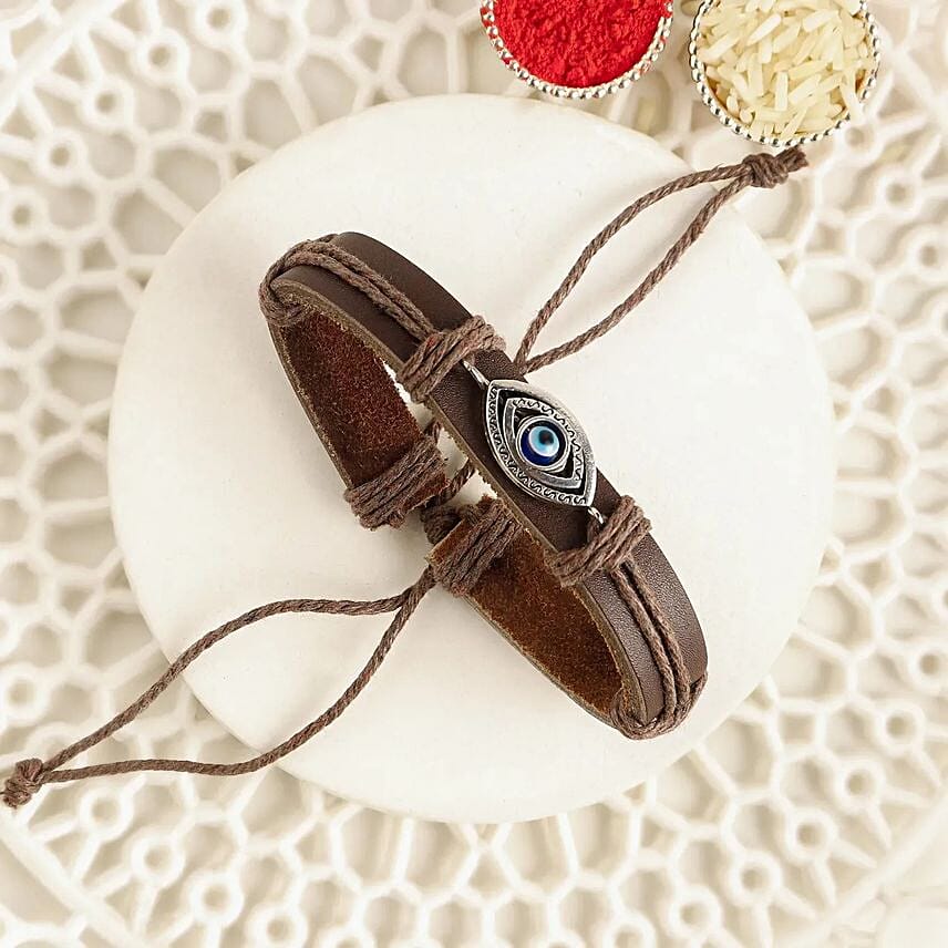 Evil Eye Bracelet Rakhi And 24 Pcs Ferrero Rocher Evil Eye Bracelet Rakhi And 24 Pcs Ferrero Rocher: Rakhi in Ajman