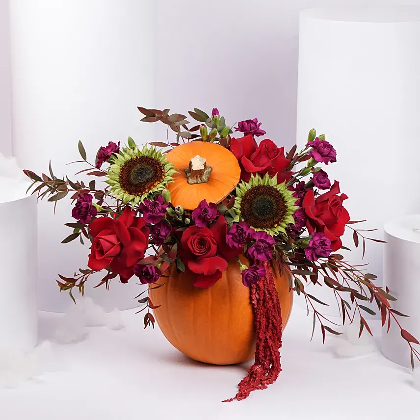 Flowers Serenity Pumpkin Arrangement Flowers Serenity Pumpkin Arrangement: