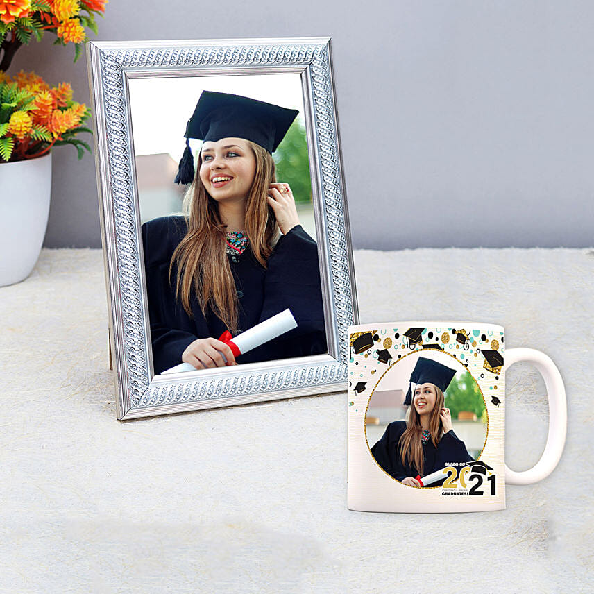 Order Graduation Moments Silver Frame n Mug Online | Same-Day Delivery ...