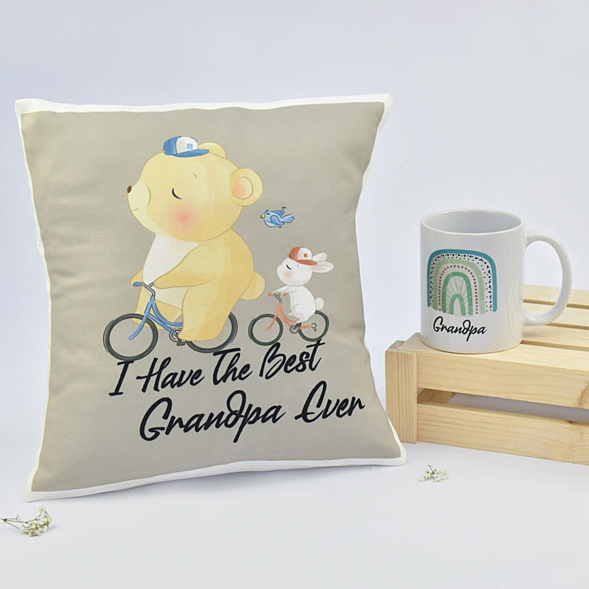 Grandpa Cushion and Mug Combo: Personalised Combos