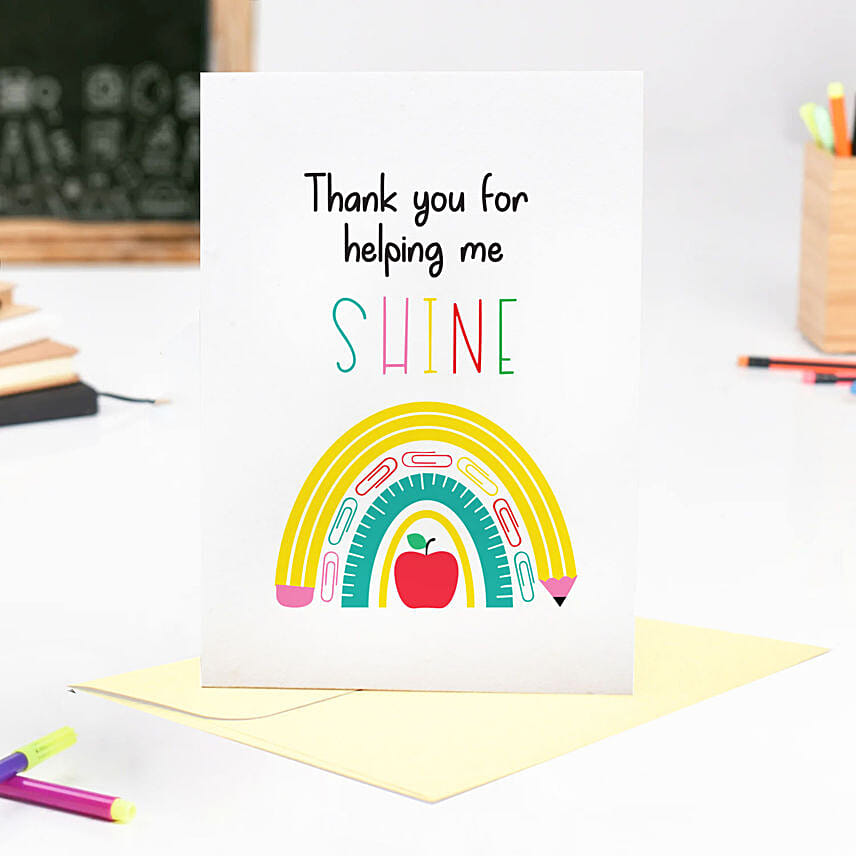 Greeting Card For Teacher Greeting Card For Teacher: Teachers Day Gifts