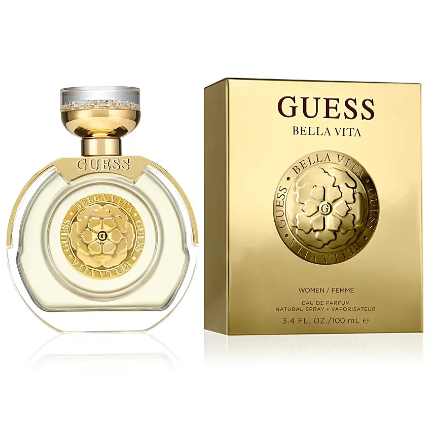 Guess Bella Vita EDP 100ml for her Guess Bella Vita EDP 100ml for her: Guess Perfumes N Makeup Kit