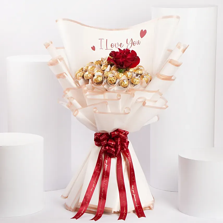 I love U Rocher Bouquet I love U Rocher Bouquet: Chocolates in Dubai