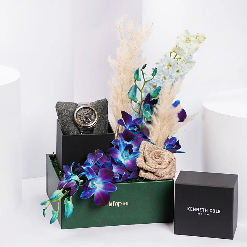 باقة ورد مع ساعة كينيث كول نيويورك الأوتوماتيكية للرجال باقة ورد مع ساعة كينيث كول نيويورك الأوتوماتيكية للرجال: هدايا ساعات