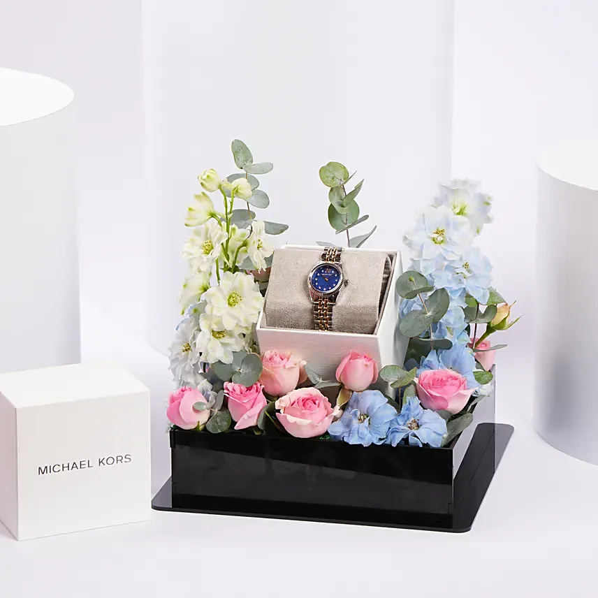 Michael Kors Womens Watch Floral Gift Tray Michael Kors Womens Watch Floral Gift Tray: Michaelkors Watches