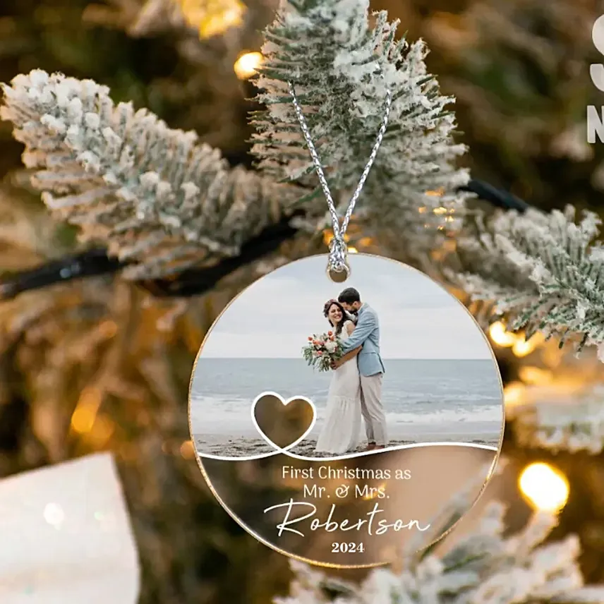 Mr And Mrs Christmas Ornament Mr And Mrs Christmas Ornament: Personalised Christmas Gifts
