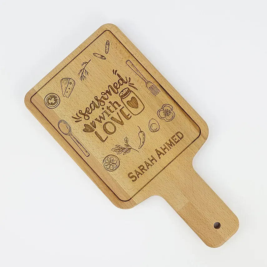 Personalised Engraved Wooden Server Plate: Birthday Personalised Gifts