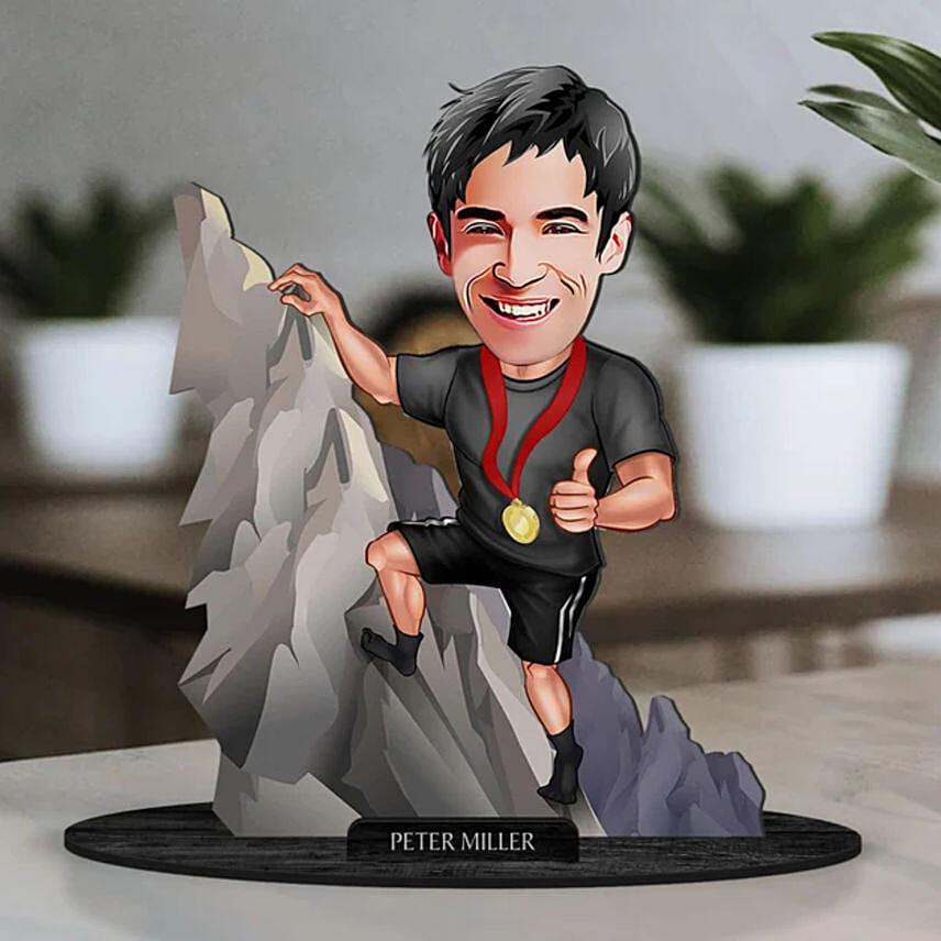 Personalized Men Achiever Caricature: Personalised Caricatures