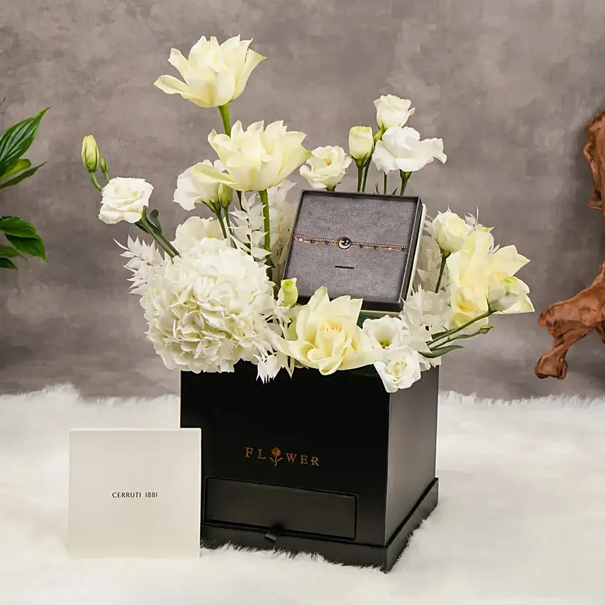 شيروتي 1881 | سوار كريستال رملي ساحر مع زهور: هدايا العيد