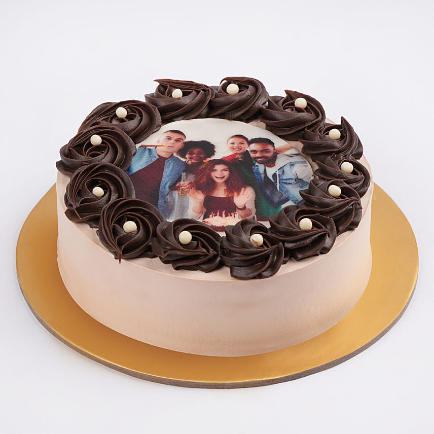 Sinful Chocolate Symphony Photo Cake Sinful Chocolate Symphony Photo Cake: Wedding Anniversary Cake