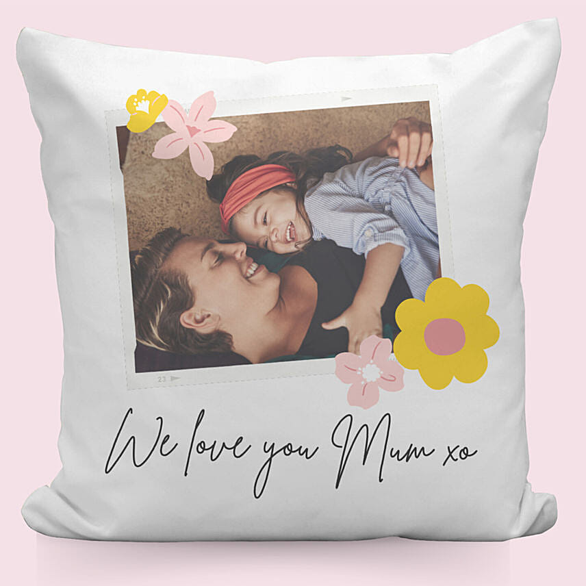 Smiles With Mom Personalised Cushion Smiles With Mom Personalised Cushion: Personalised Cushions