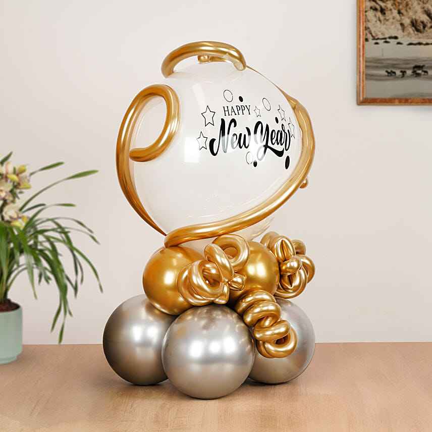 Sparkling New Year Balloon Arrangement Sparkling New Year Balloon Arrangement: New Year Gifts