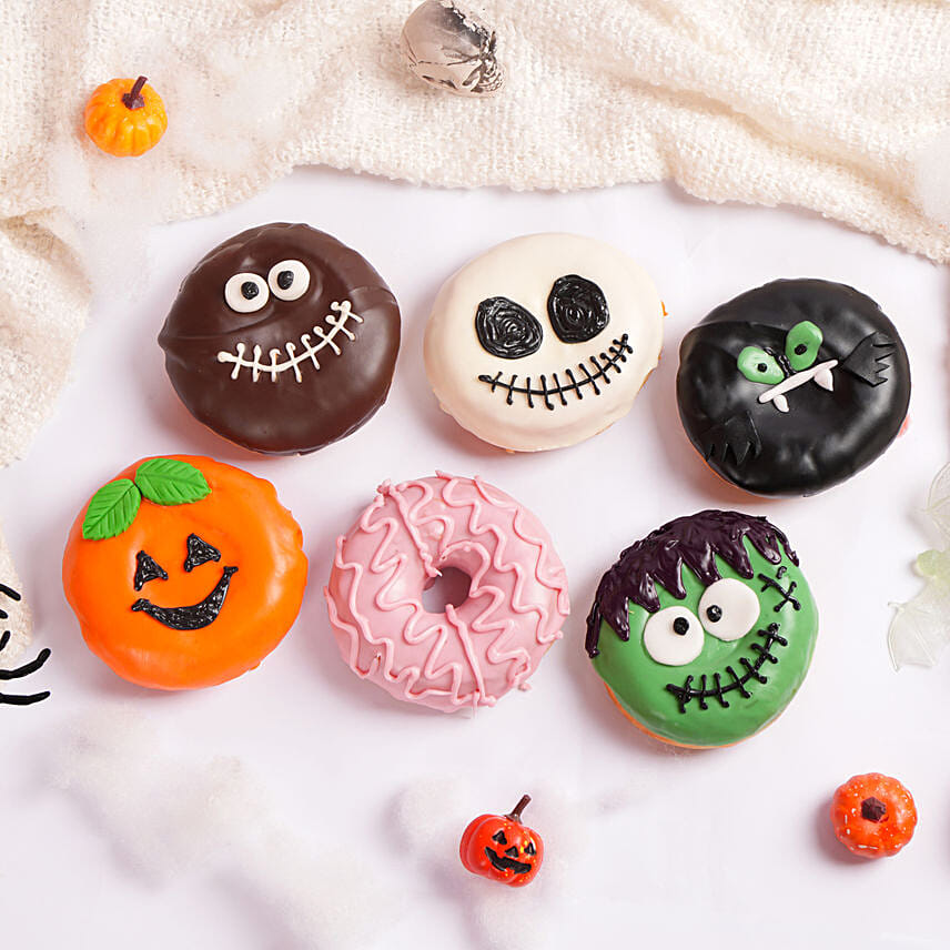 Spooky Monster Donuts 6 Pcs Spooky Monster Donuts 6 Pcs: Halloween Cakes in Dubai