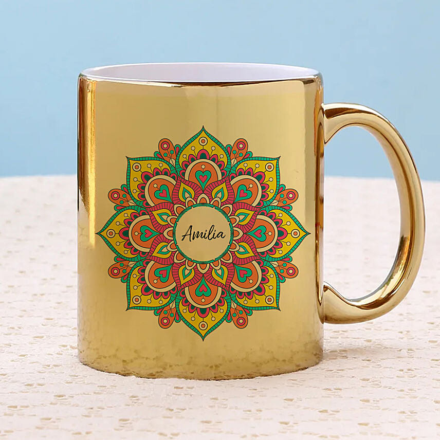 Womens Personalized Mandala Art Mug Womens Personalized Mandala Art Mug: Personalised Mugs Dubai