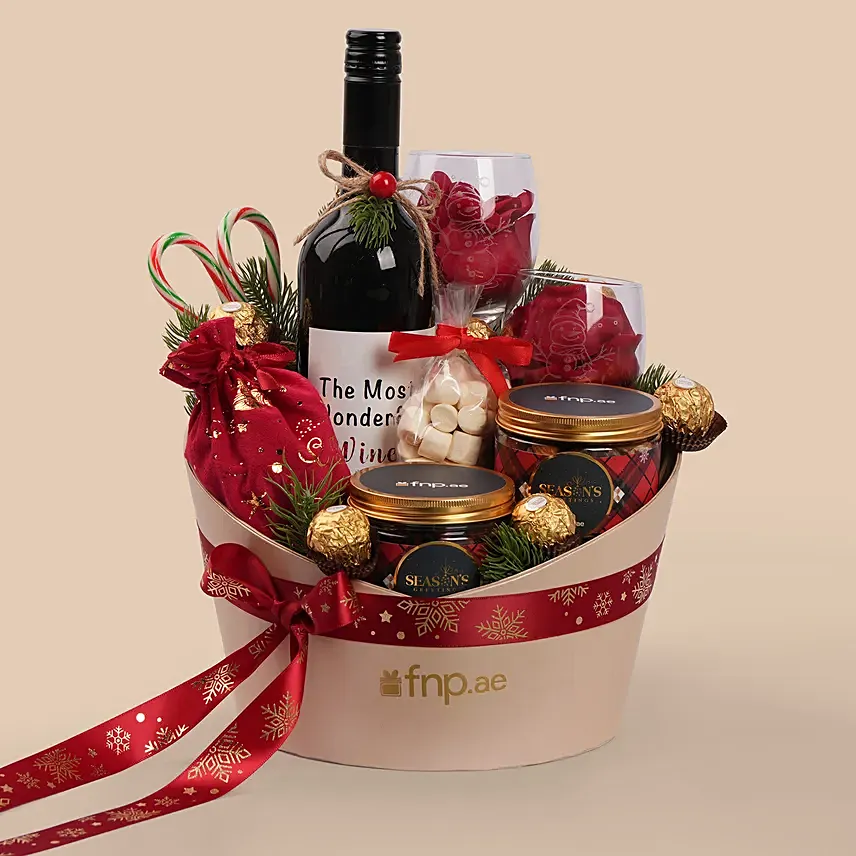 Red Noel Elegance Hamper: Gifts for Christmas