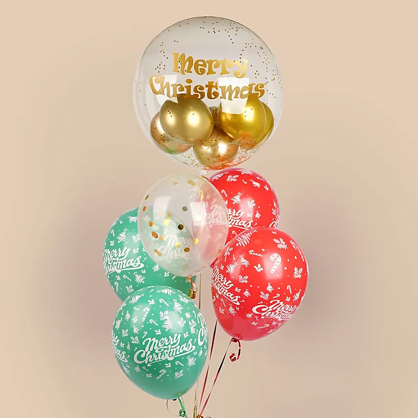 Merry Christmas Balloon Bouquet: Christmas Balloons