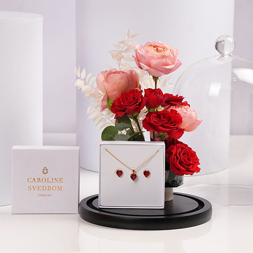 Caroline Svedbom Valentina Heart Swarovski Crystals: Valentines Day Branded Gifts