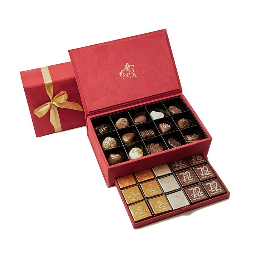 Godiva Royal Gift Box Red 45 Pieces: Branded Valentine's Day Gifts