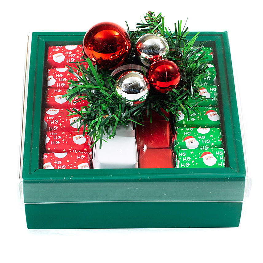 A Merry Little Christmas Chocolate Gift Box Green