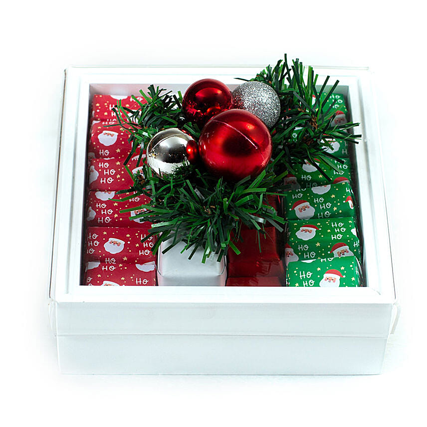 A Merry Little Christmas Chocolate Gift Box White