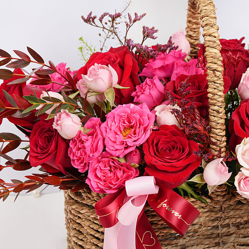 Gorgeous Roses Basket