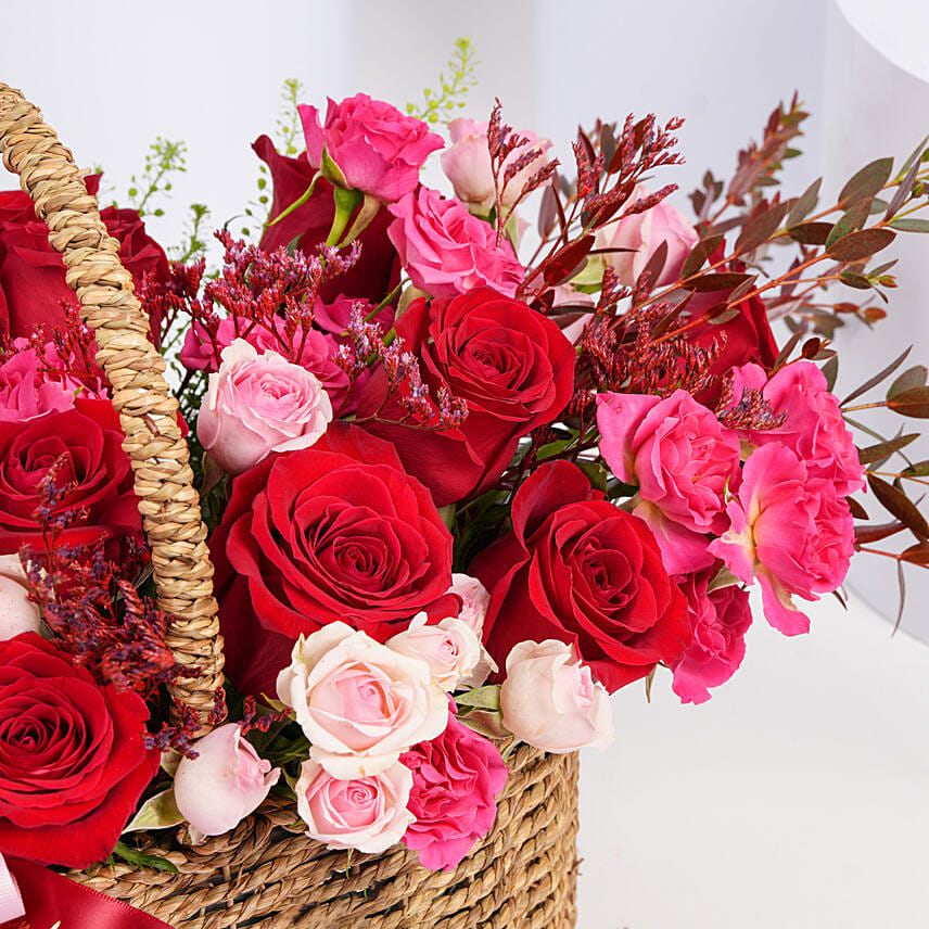 Gorgeous Roses Basket
