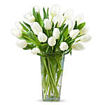 20 White Tulips LB