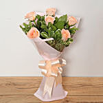 Bouquet Of Peach Roses LB