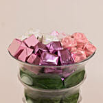 Precious Peonies Chocolate Vase