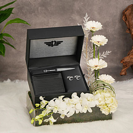 Gentleman's Combo Of Police Accessory And Flowers: Police Accessories