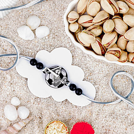 Goal Scorer Football Rakhi N Pistachio: Rakhi for Kids 