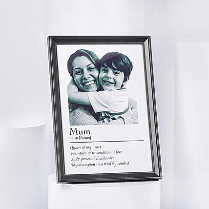 Mummy You Are My World Frame: Personalised Mothers Day Gifts