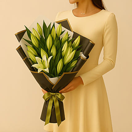Beautiful Lilies Bouquet:  Lilies flowers Bouquet
