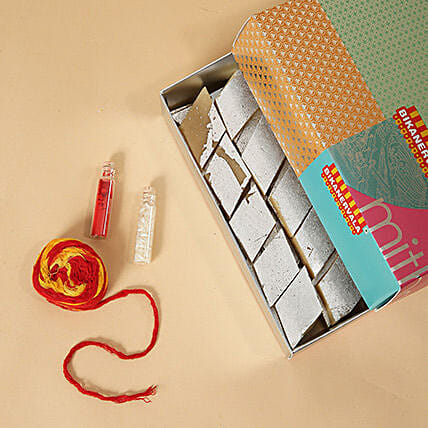 Kaju Katli With Roli and Chawal: Bhai Dooj Sweets