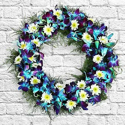 Orchids Wreath: Christmas Wreath