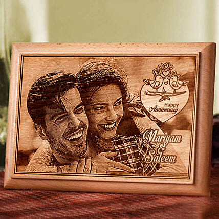 Personalised Anniversary Photo Plaque: Wedding Anniversary Gift For Wife