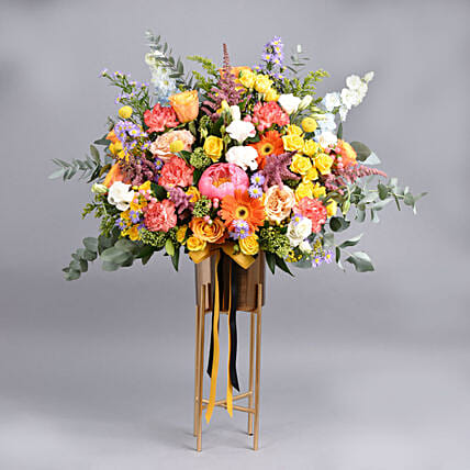 A Walk Besides You: Flowers Stand Arrangement