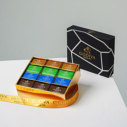 Box Of Delectable Godiva Chocolates 24 Pcs: Dark Chocolates 