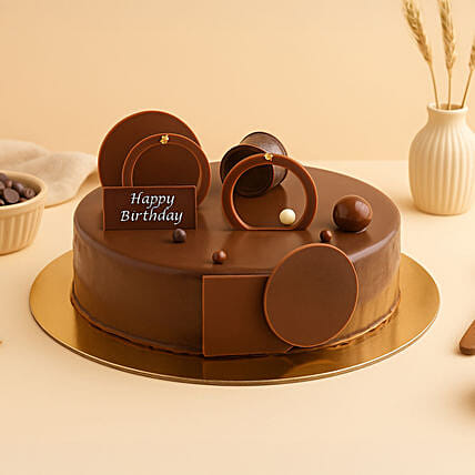 Fudge Cake For Birthday: Chocolate Cake 