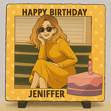 Ghibli Personalised Birthday Fun Frame: Personalized Gifts for Birthday