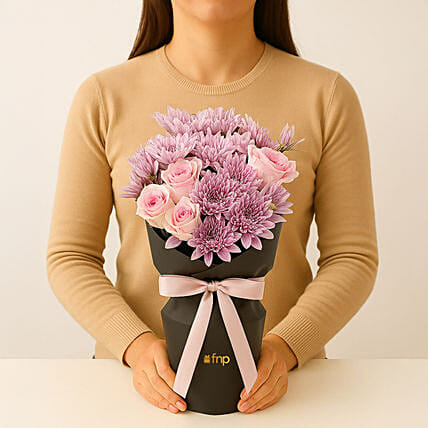 Rose And Chrysanthemum Ensemble: Parents Day Gifts