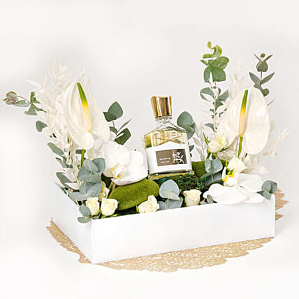 White Beauty with Creed Aventus Perfume For Her: 