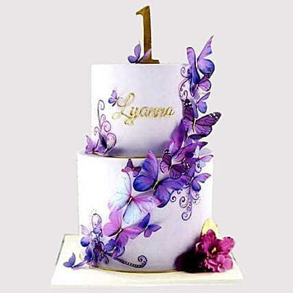 2 Tier Butterfly Cake: Butterfly Cake