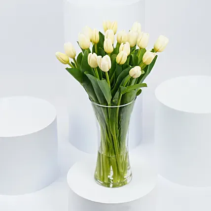 20 White Tulips: Retirement Gifts